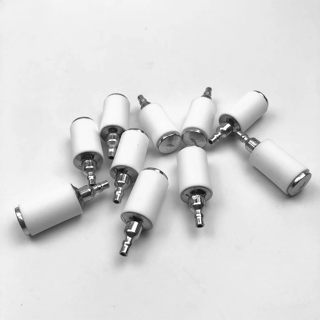 

10 Pieces Chainsaw Fuel Filter Bush Grooming Saw Oil Filters Tool Hardware