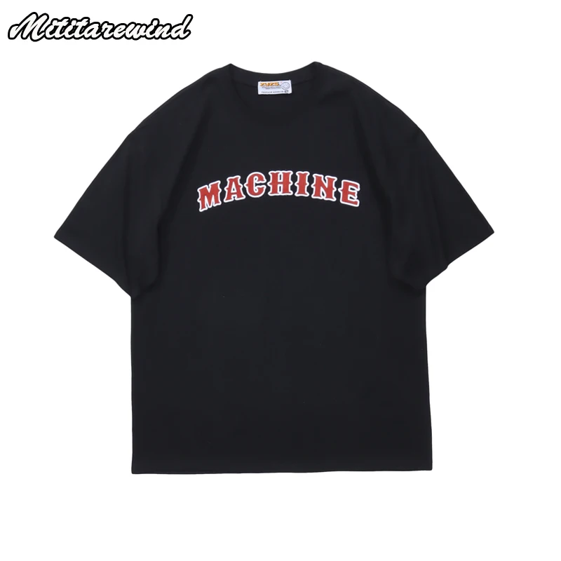 

Футболка Мужская/женская с буквенным принтом, простая повседневная свободная универсальная рубашка для пар, молодежная одежда в стиле High Street, Y2k, лето