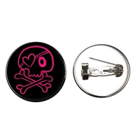 emo subculture icons on backpack accessories cool stuff briefcases clothes badges 25mm brooches gifts for friends cute stuff