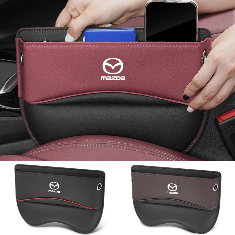 

Car Seat Organizer Crevice Storage Box Leather For Mazda CX-5 CX-8 CX-9 CX-30 Axela BT-50 Biante Demio MPS MX-5 Skyactiv 2023