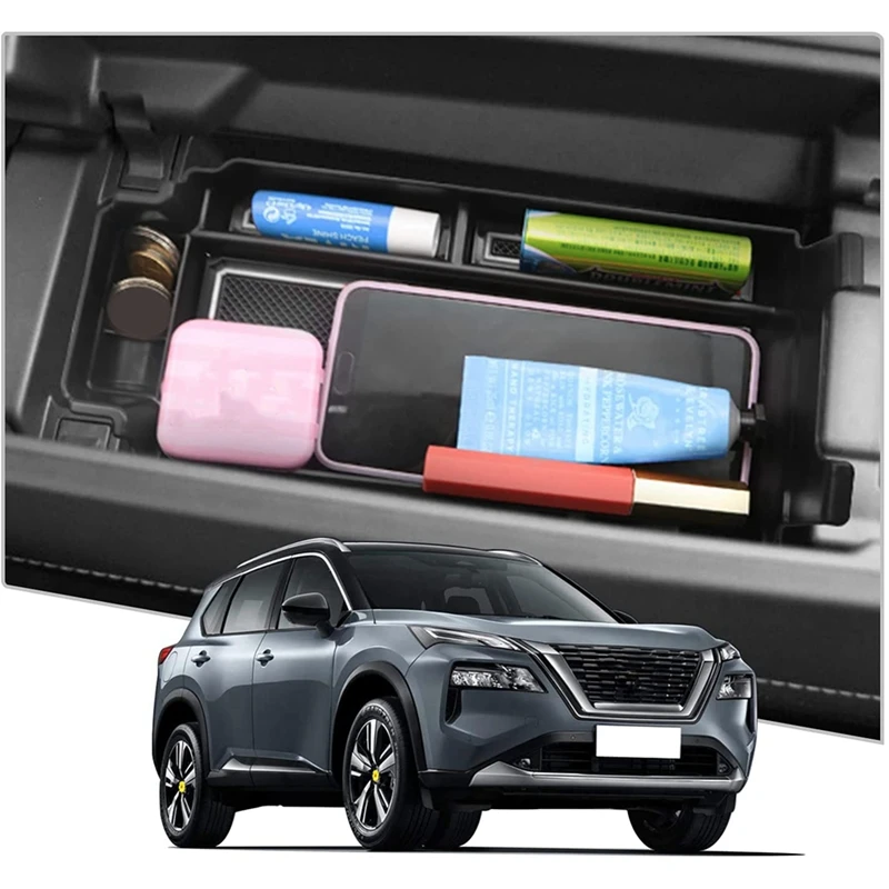 Поднос-органайзер на центральной консоли для Nissan Rogue T33 2021 2022, вставка в подлокотник, ящик для хранения, разделитель, аксессуары (art.: 3920ca61ff186) - 3920ca61ff186