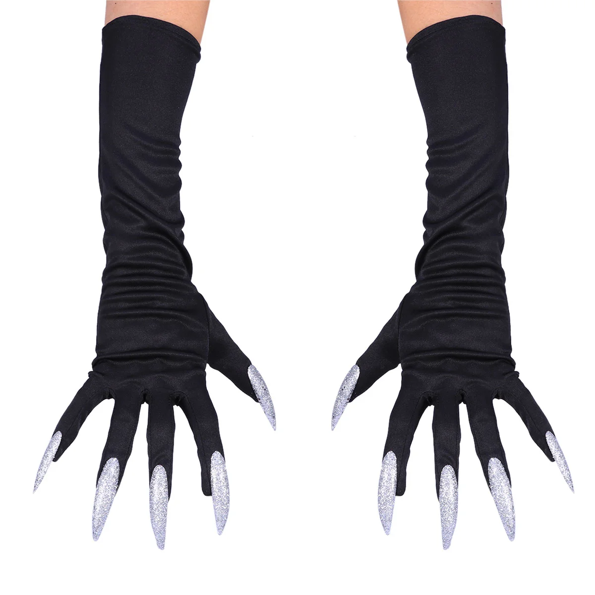

Glovescosplay Nails Costumefinger Black Prop Full Nail Props Partyclaw Fancy Claws Figurefilm Accessories Werewolf Dress