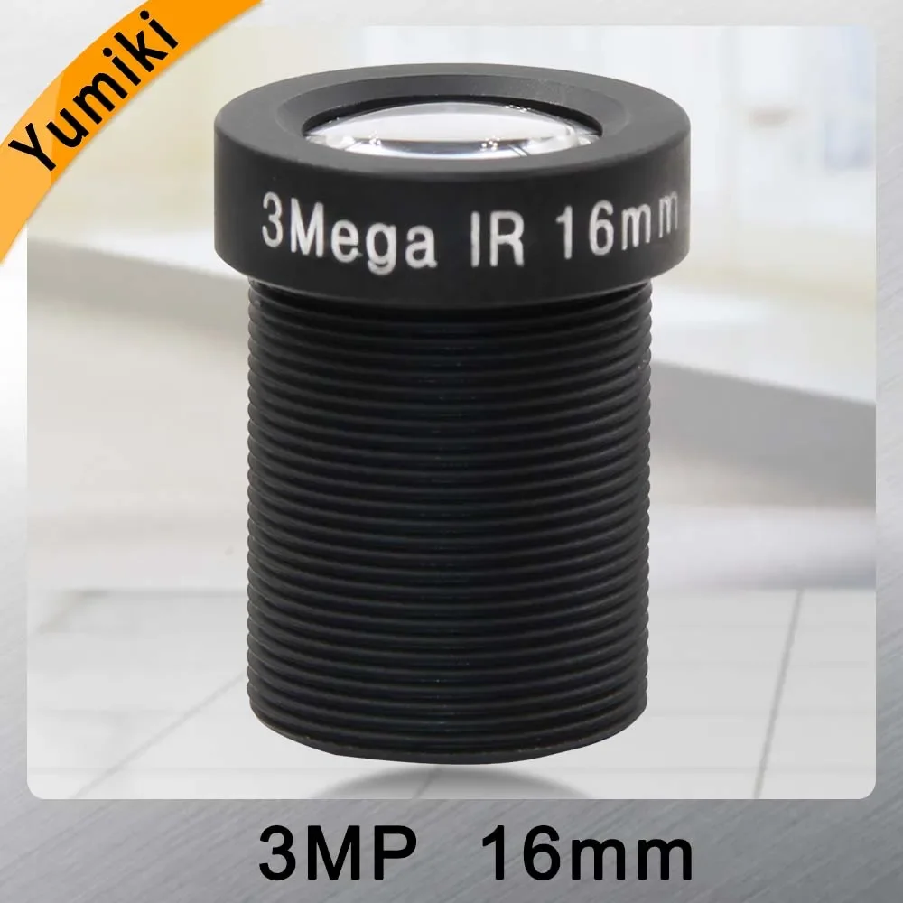 

Yumiki 3MP-16mm черный объектив камеры видеонаблюдения