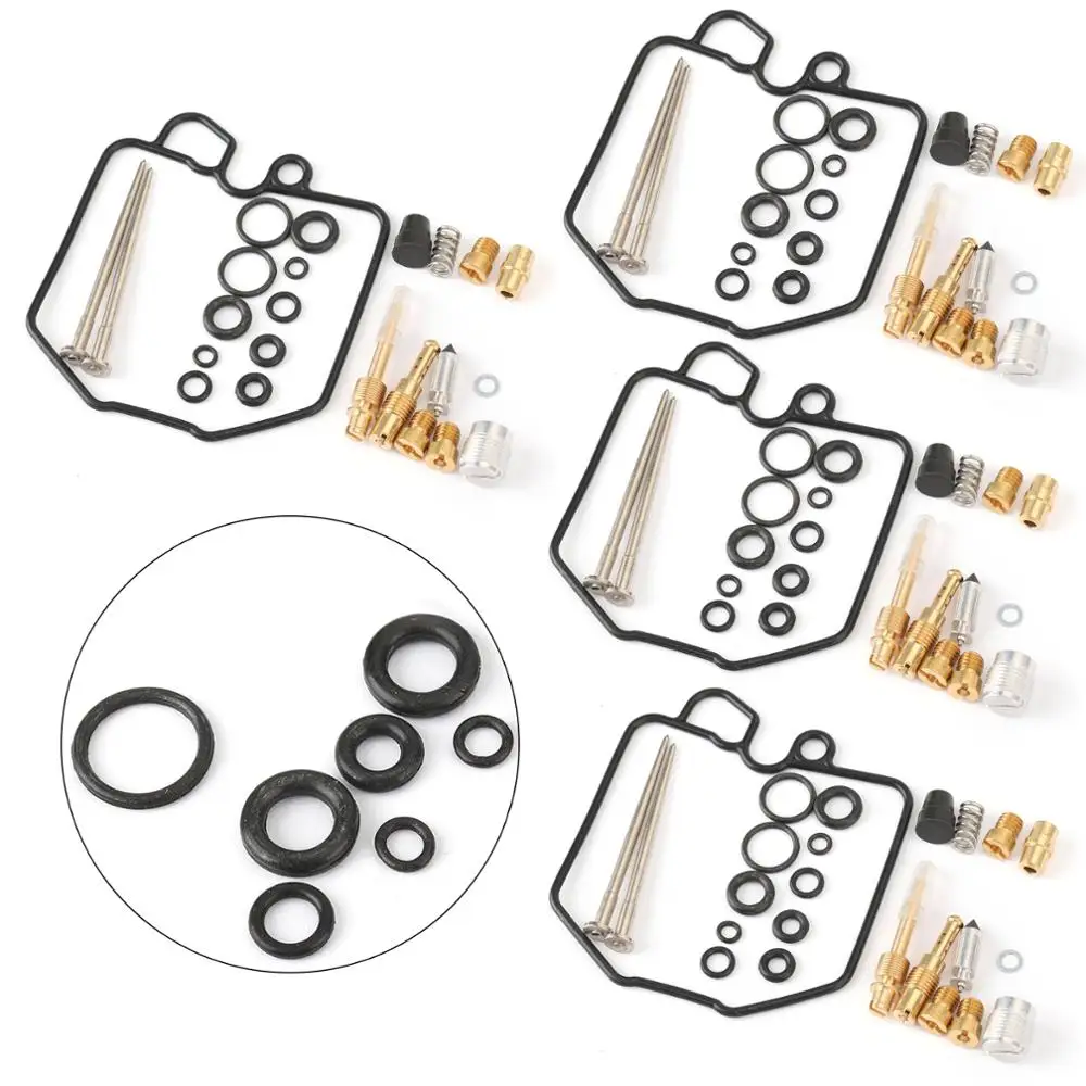 

Areyourshop 4 Sets For Honda CB750F CB750 CB 750F F Super Sport 1980-1982 1981 Carburetor Repair Rebuild Kit Motorcycle Parts