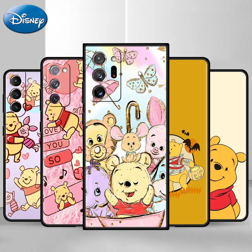 

Winnie Pooh Bear Tigger Piglet Case For Samsung Galaxy S22 S20 FE S21 Ultra 5G S10 Plus S10e S9 S8 Shockproof Soft Phone Cover