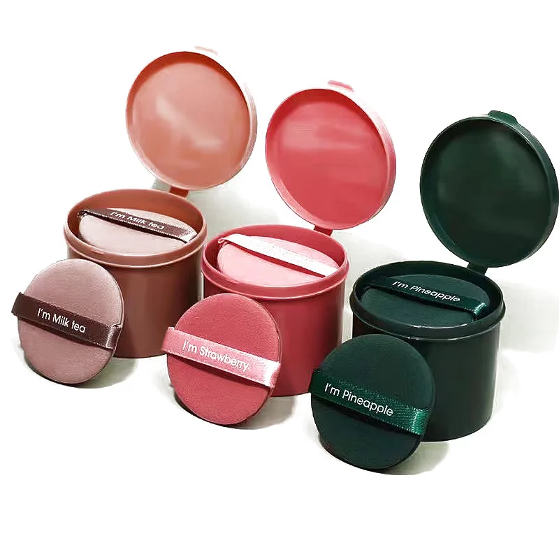7PCS Strawberry Makeup Puff Set Women Makeup Blender Beauty Sponge Puff Powder Foundation Cosmetic Puff Make Up Tool Accessories