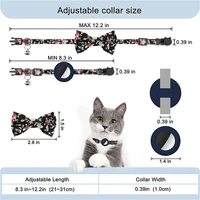 floral print collar for apple airtag cover dog collar cat pet protective case compatible with apple airtag pet dog cat accessory