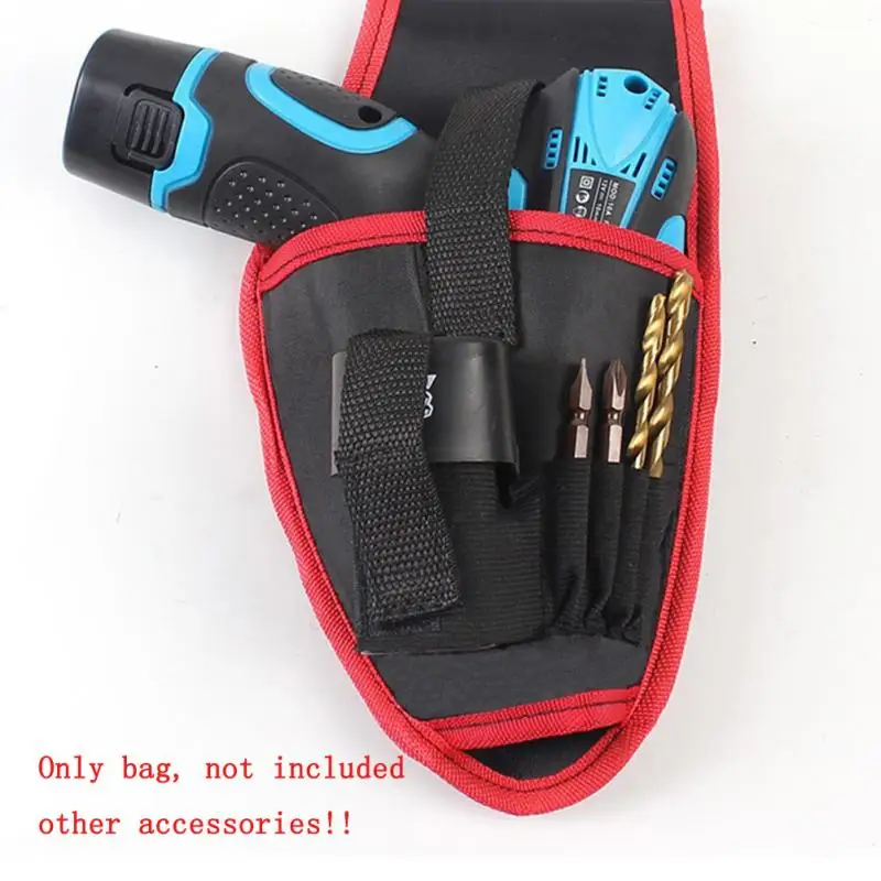 Tools Carry Pouch Portable Cordless Drill Holder Pocket Waterproof Drill Cordless Screwdriver Waist Tool Bag for Tool Storage