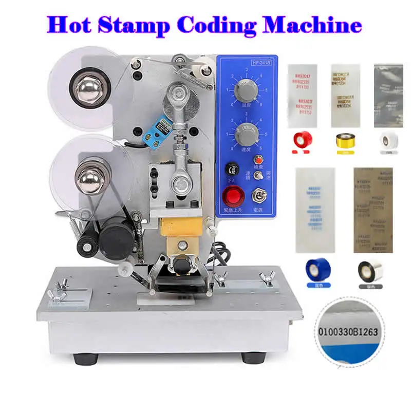 

Hot Foil Stamping Machine Automatic Coating Machine Ribbon Date Character Hot Code Printer Embossing Bronzing Machine for PVC