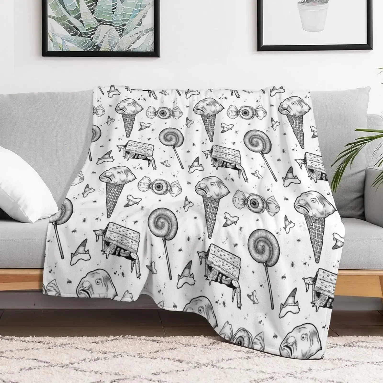 Одеяло Creepy-Crawly Ooey-Gooey Одеяла для пикника и одеяла