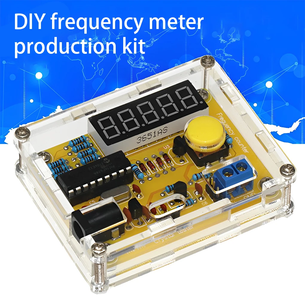 1 Гц-50 МГц кварцевый генератор счетчик частоты тестер 5 цифр дисплей цифровой