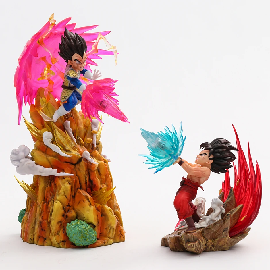 

Драконий жемчуг Z Son Goku VS Vegeta отличная фигурка аниме модель игрушечная Статуэтка Коллекционные Предметы подарок