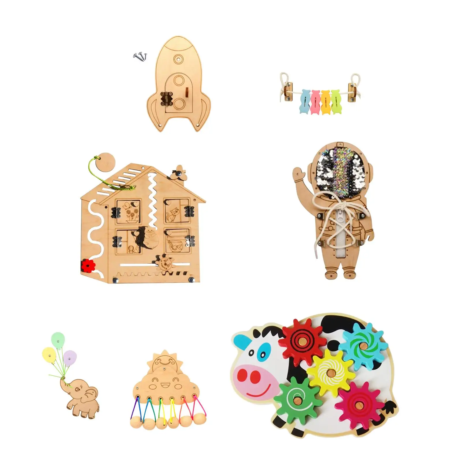 

Деревянная доска «сделай сам», аксессуары, сенсорные игрушки, обучающие навыки, игрушка для мелкой моторики, доска для дошкольных подарков