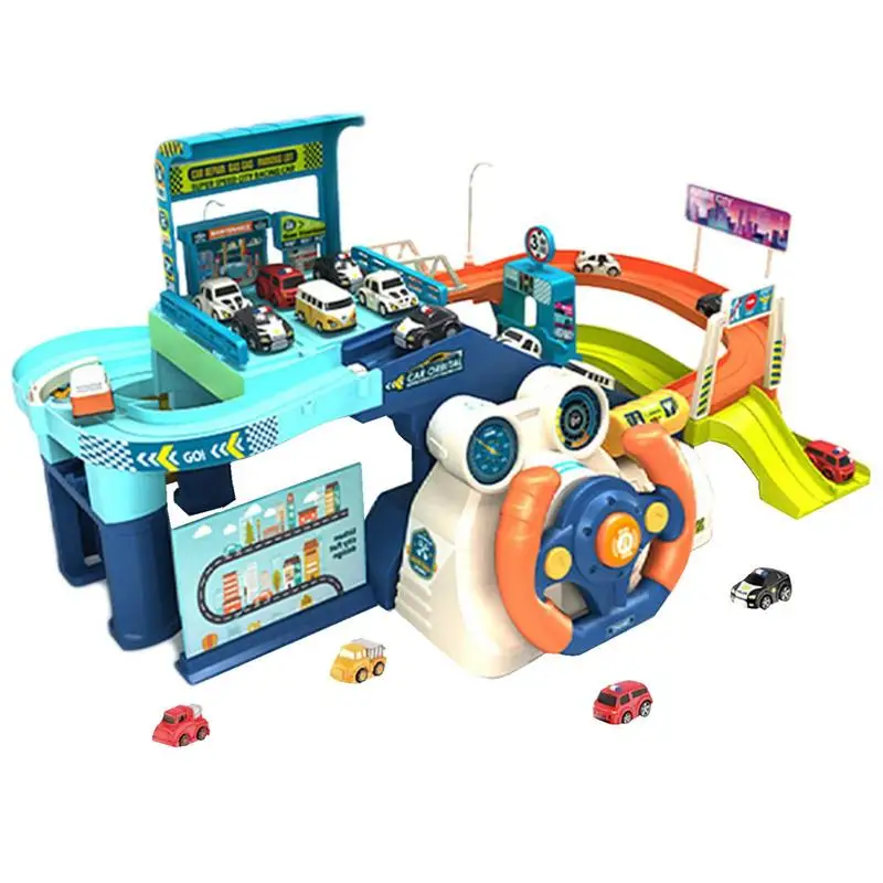 

Car Track Boys Race Track Car Garage For Kids City Rescue Preschool Educational Toy Vehicles Parent-Child Interactive Kids