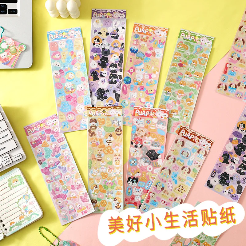 

Корейский мультфильм милые животные хорошая жизнь клейкая наклейка Kawaii художественная поставка декоративный коллаж DIY Материал Канцтовар...