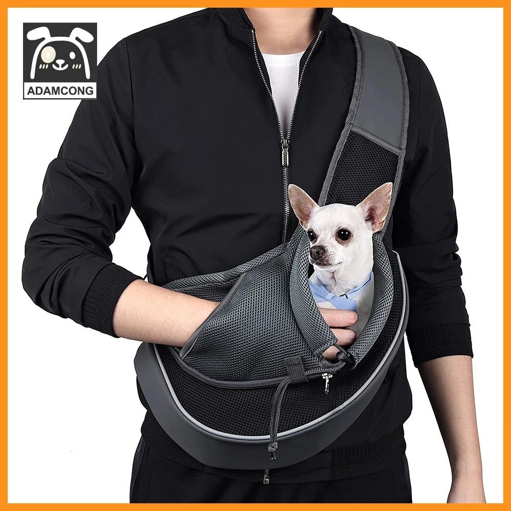 

Pet Dog Sling Carrier Puppy Sling Bag Small Dogs Cats Carrier Adjustable Strap Mesh Hand Free Dog Satchel Carrier