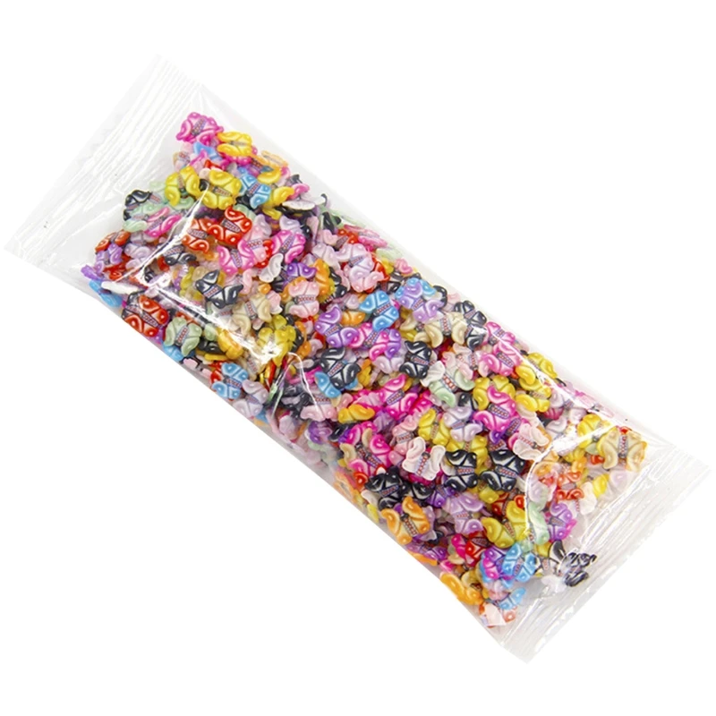 1000Pcs/Pack Clay Resin Fillings 3D Tiny Mixed Shapes Colorful Mixed Filler Slices Charms for DIY Crafting Epoxy Resin H8WF