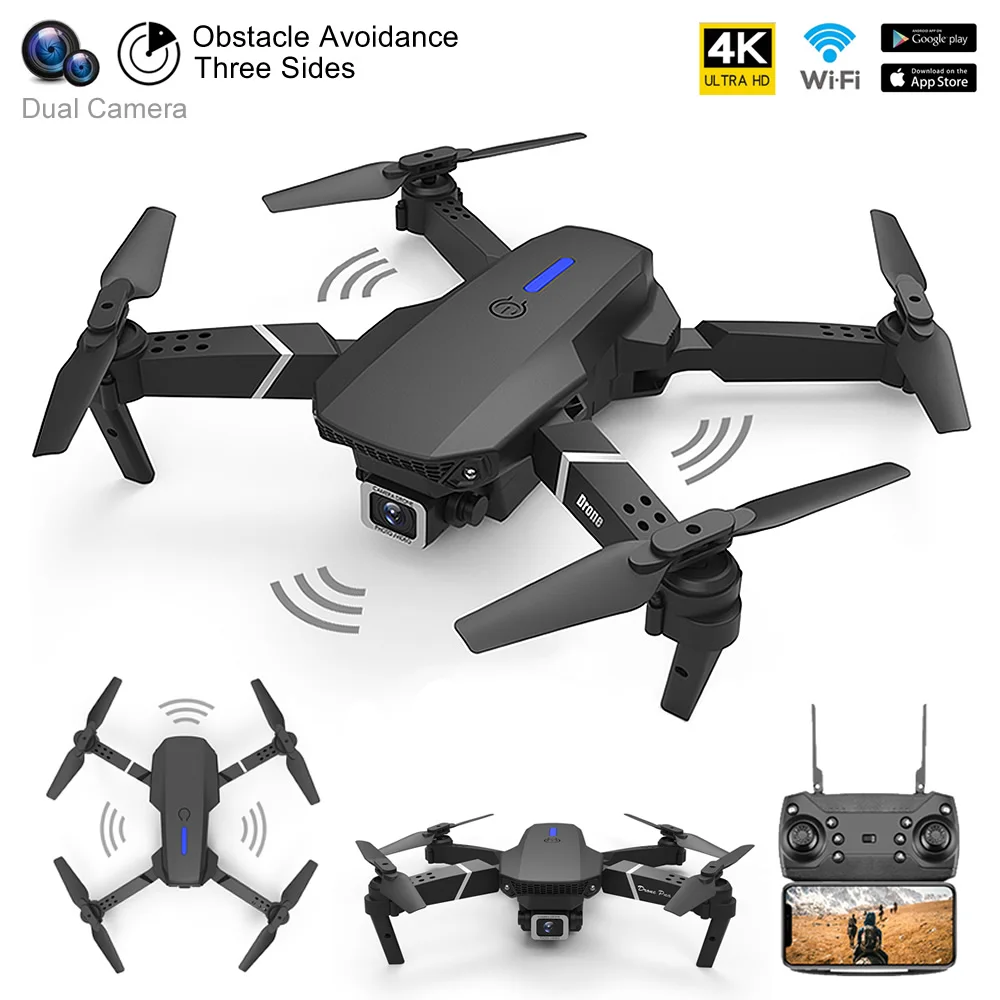 

Квадрокоптер E88 Pro Mini FPV, складной, с камерой