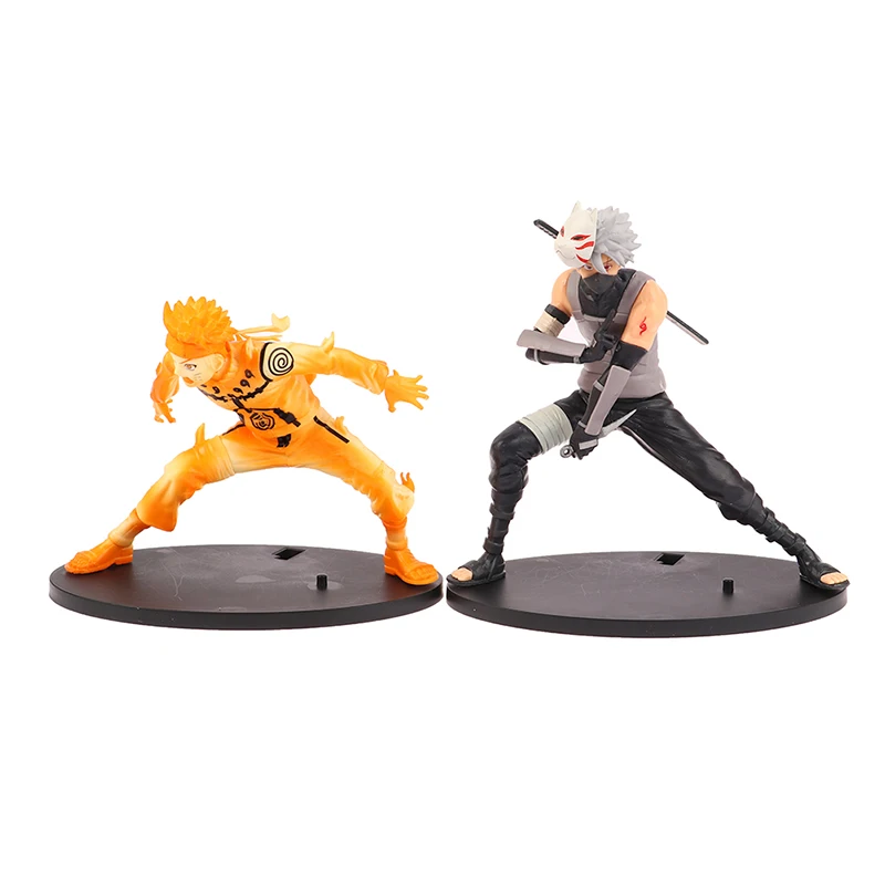 Anbu Hatake Kakashi Ninetales Uzumaki Fighting Pvc Collectible Model Toy Kid Gift