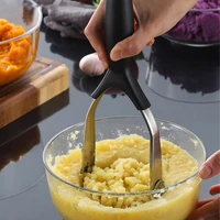 40hot vegetable masher handheld anti rust stainless steel multifunctional manual potato masher cooking tools