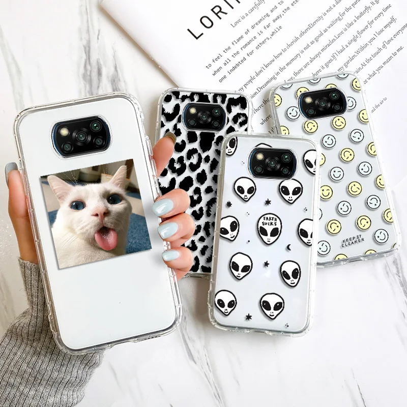 

Case For Xiaomi Poco X3 M3 M4 Pro F3 X3 NFC GT Cases Soft Coque Redmi Note 10 9 8 11 Pro Note 10S 9S 7 8T Print Silicon Bumper