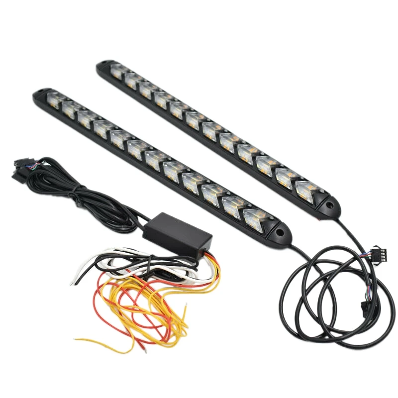 2 шт. автомобильные универсальные DRL дневные ходовые огни автомобиля двухцветный