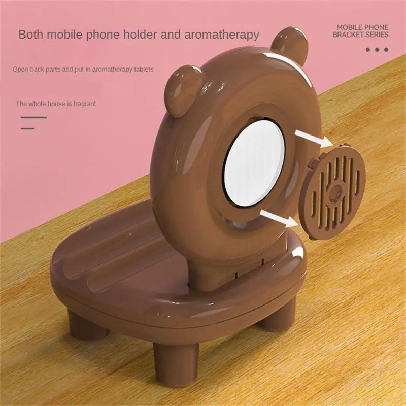 

Cute Desktop Holder Phone Stand Creative Mobile Phone Holder Cartoon Portable Animal Phone Holder Holder Multi-scene Applicable