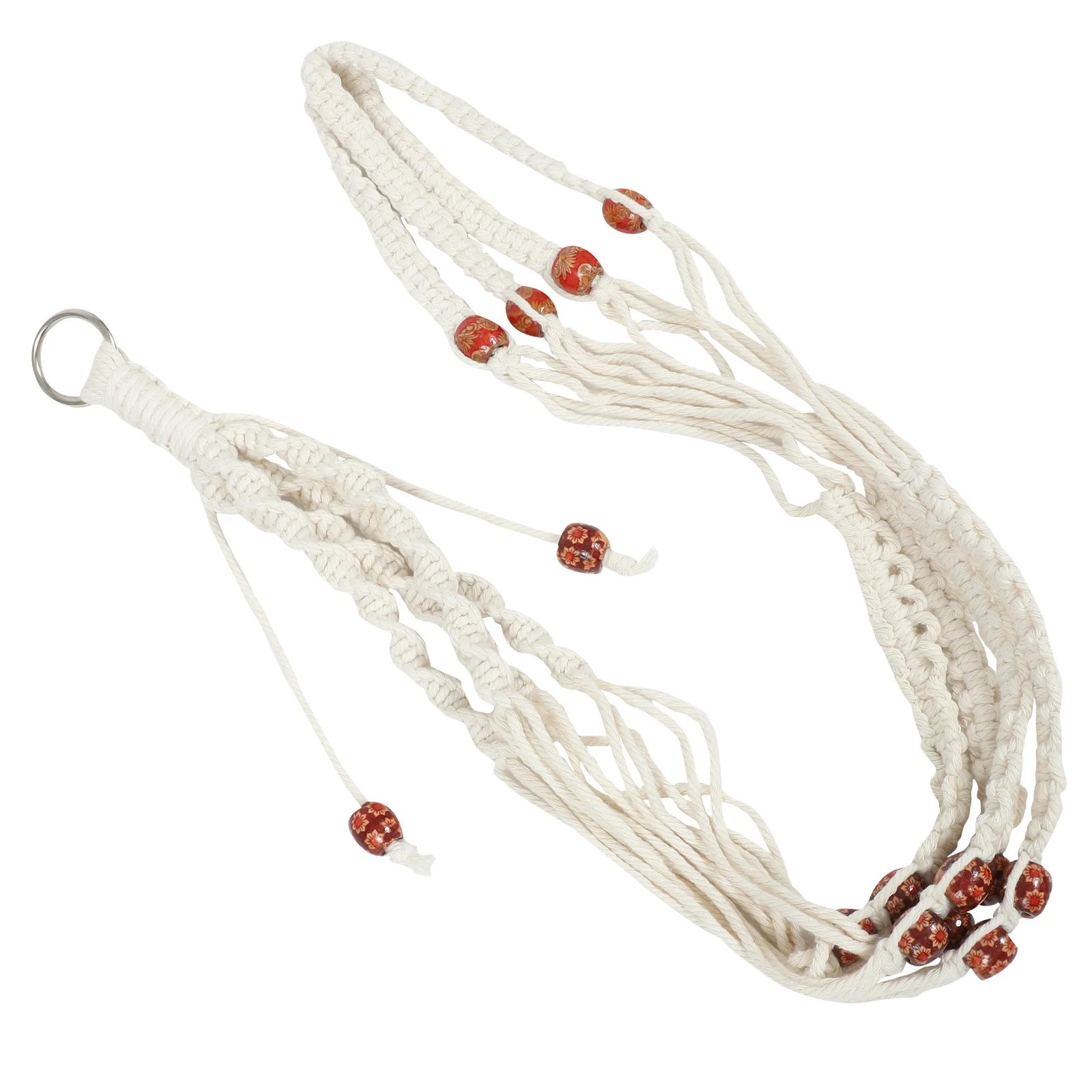 

Вешалка крепкая Изысканная вешалка с бусинами вешалка для растений богемный декор для вечеринки комнатный цветочный горшок вешалка для ра...