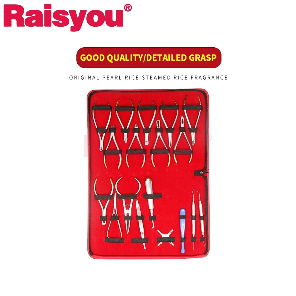 

Dental 18 Piece Stainless Steel Instruments Orthodontic Tool Set Forming Pliers Tool Dentist tools Equipment Dental Lab Products