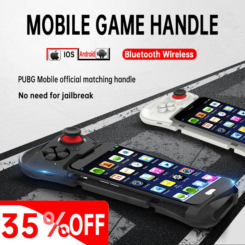 

Game Handle Wireless Joystick For IOS/Android 6.8Inch Mobile Phone For PUBG Gun Game Retractable Game Handle Gaming Controller