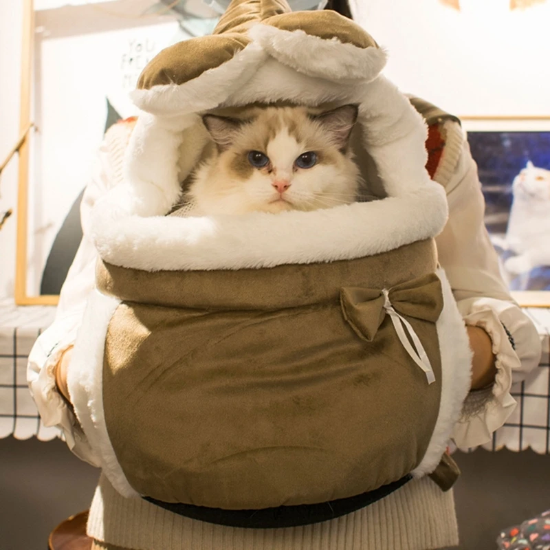 

Winter Warm Pet Bag Travel Dogs Backpack Backpack Front Dogs Backpack pet Warm Bag