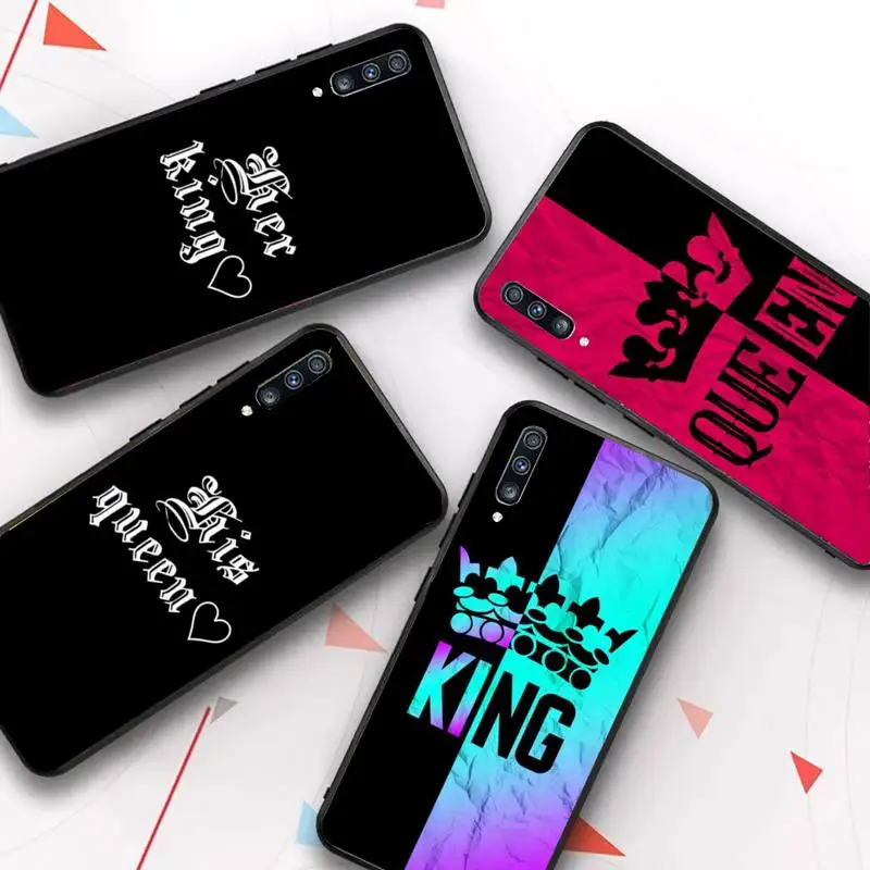

King Queen Phone Case for Redmi 8 9 9A for Samsung J5 J6 Note9 for Huawei NOVA3E Mate20lite cover