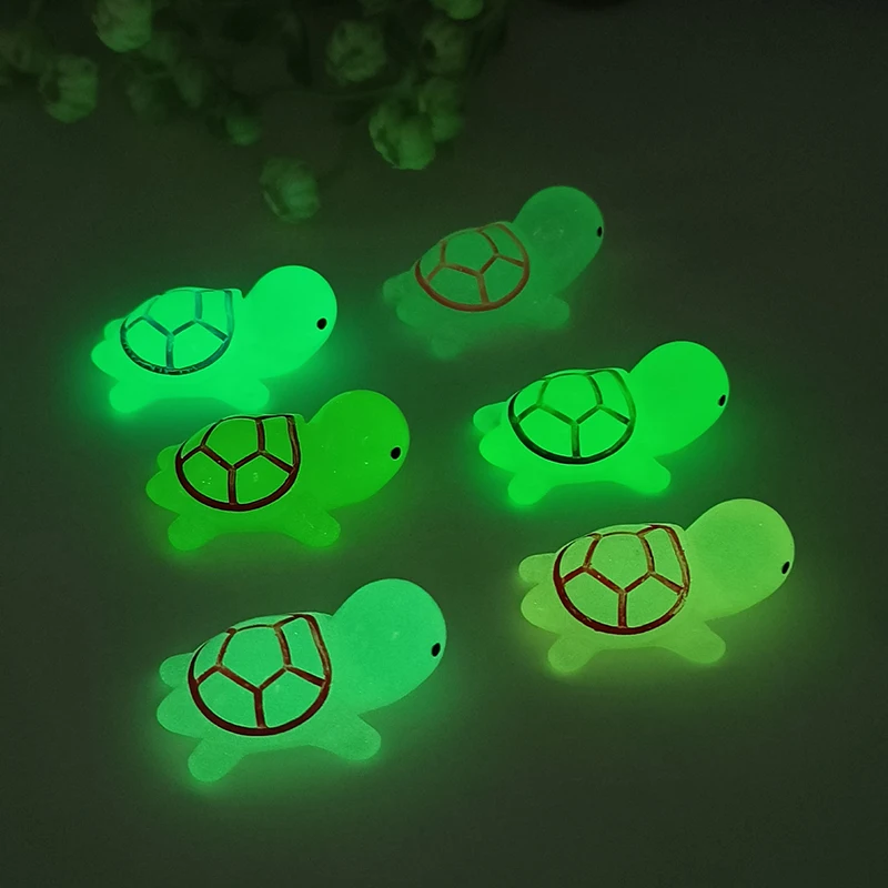 10 шт. мини светящаяся черепаха домашний декор ландшафтный дизайн изделия из