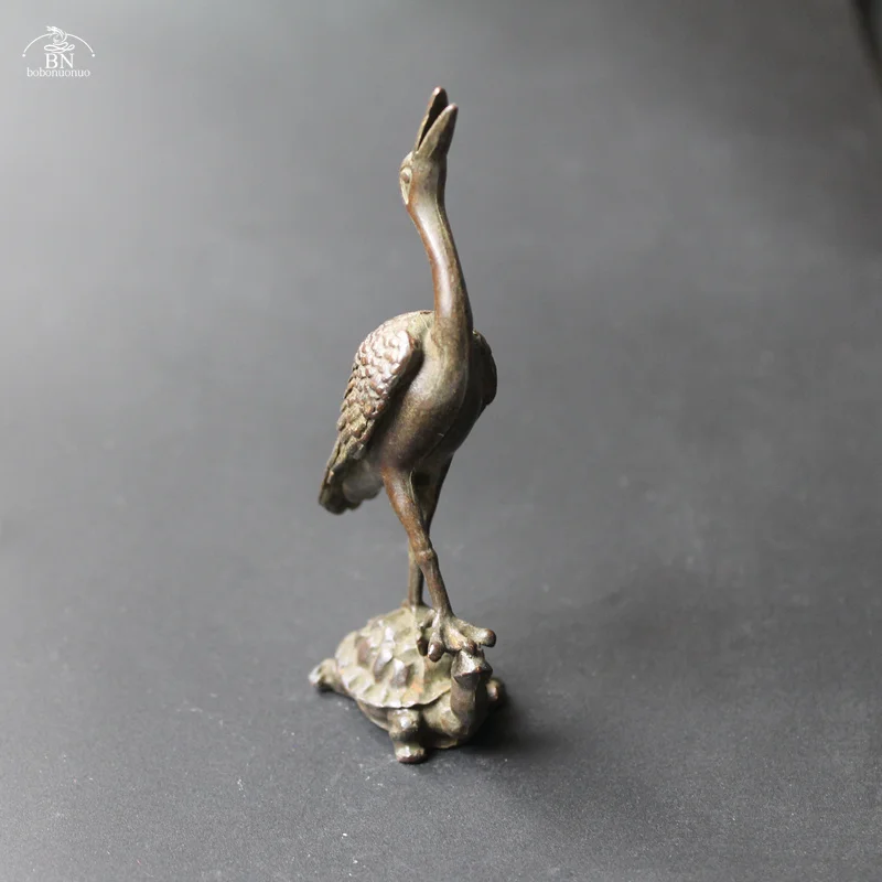 Медная коллекция красно-короногий журавль курильница для благовоний домашний