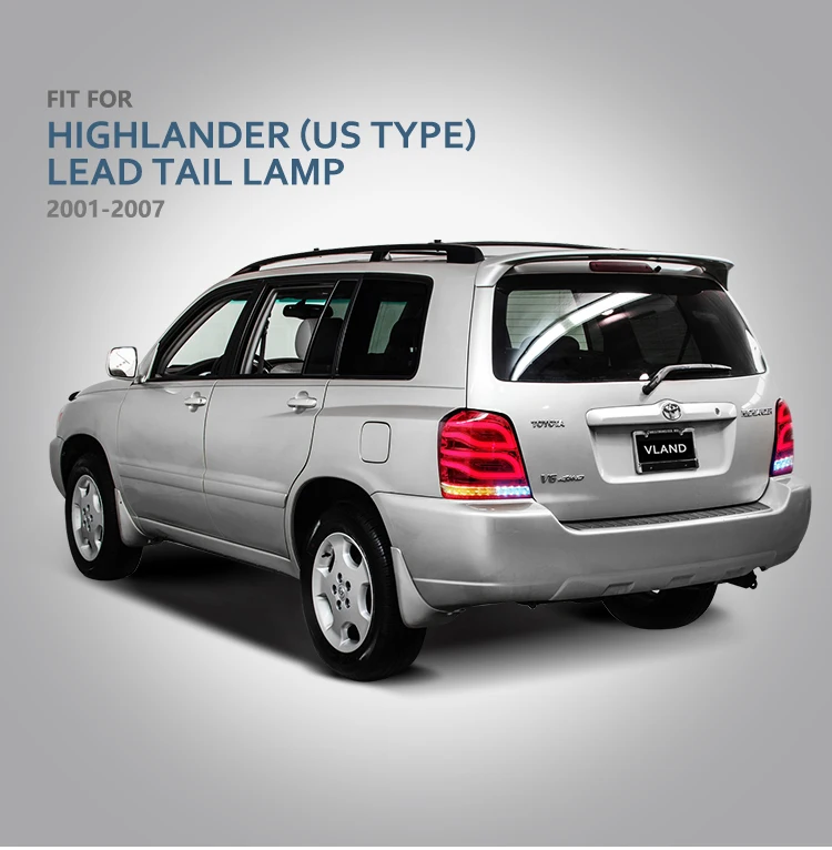 Оптовая продажа с фабрики VLAND задние фонари 2001-2005 2006 автомобильные аксессуары для