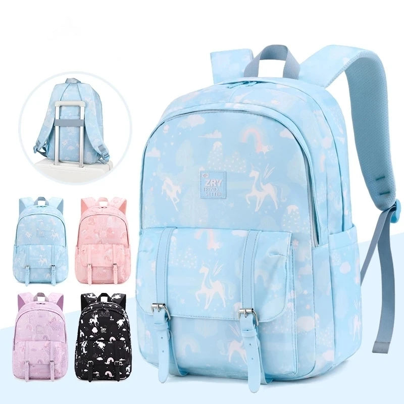 2023 New Student Schoolbag Primary School Bag Lovely Satchel For Girls Large Capacity Wide Strap Book Bags Mochila Infantil