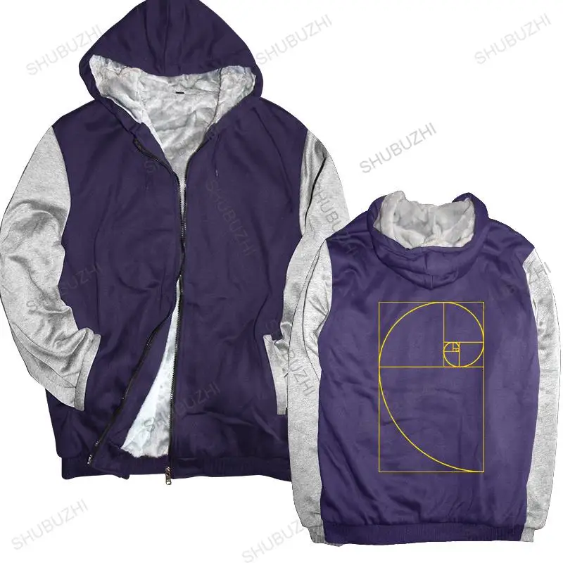 

new arrived men hoodies winter Golden Ratio Sacred Fibonacci Spiral brand hoodie warm jacket male fleece hoody male sweatshirt