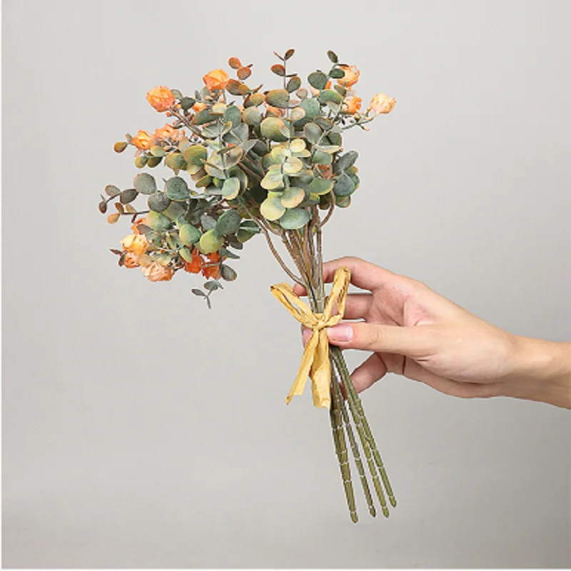 

Artificial Eucalyptus Flowers Bouquet For Party Wedding Fake Plant Home Holiday Christmas Decorations Artificial Plants