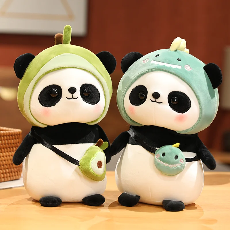 Фото Kawaii панда плюшевые игрушки мягкие набивные животные куклы косплей Единорог