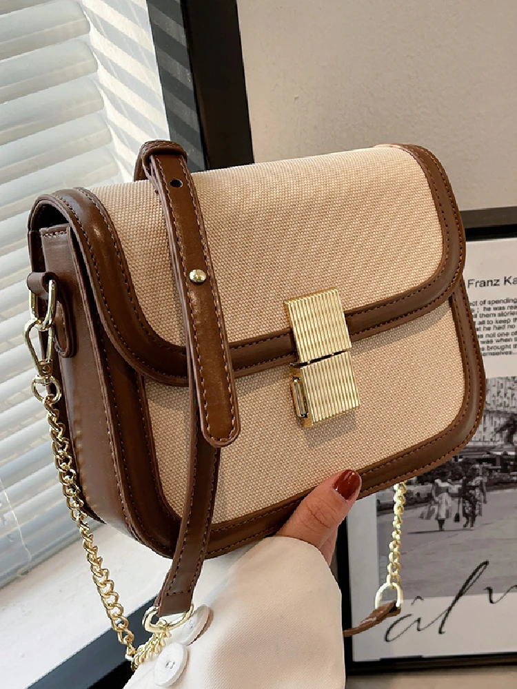 

Preppy Style Women's Bags 2022 New Trendy Bags Fashion Chain Messenger Bag Ins Square Bag Shoulder Bag Flap
