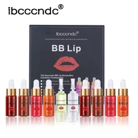 10pcs 1set new bb lip serum kit cream semi permanent lip makeup ampoule serum essence of beauty salon for moisturing and dying