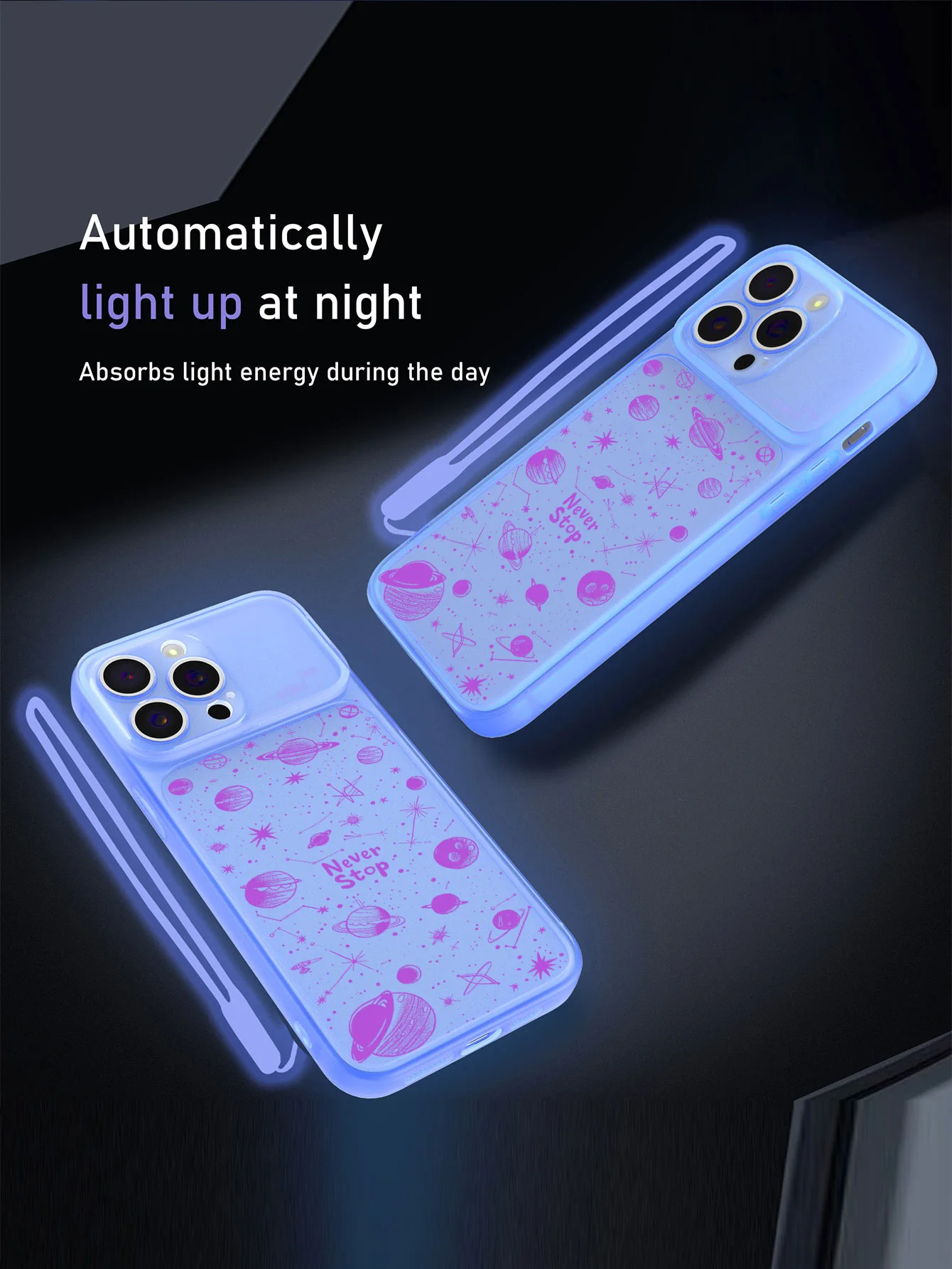 Роскошный светящийся прозрачный силиконовый чехол с ночным светом для телефона