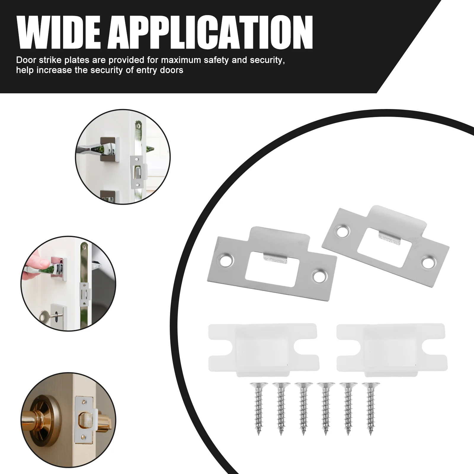 2 комплекта аксессуаров замок с язычком пряжка для комнаты защитные пластины из