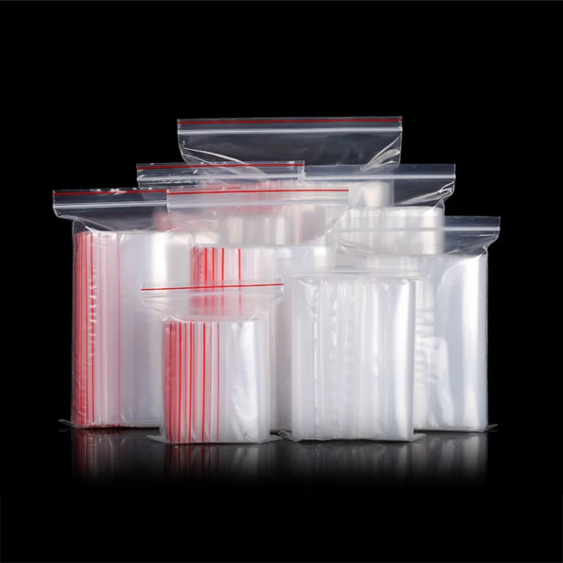 

500pcs Small Size Self Sealing Pocket Zipper Lock Plastic Bag Transparent Storage Fresh-keeping Packaging Bag 0.05mm