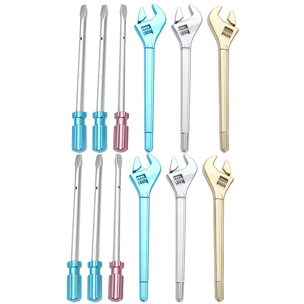 

12 Pcs Cartoon Pen Funny Gel School Toolss Portable Prank Plastic Students