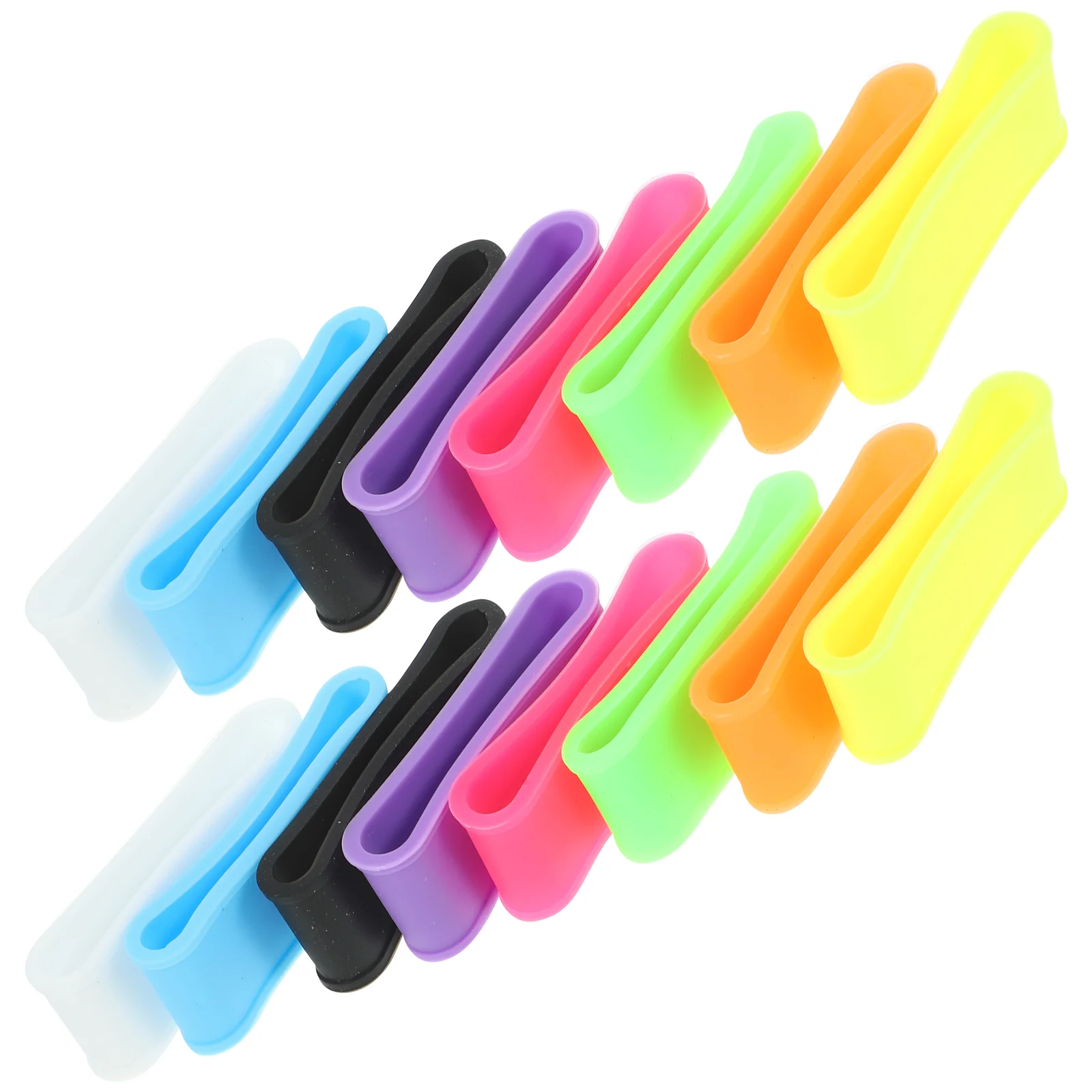 

16 Pcs Silicone Racket Grip Rings Tennis Badminton Major Pickleball Replaceable Overgrips Silica Gel Small Protector