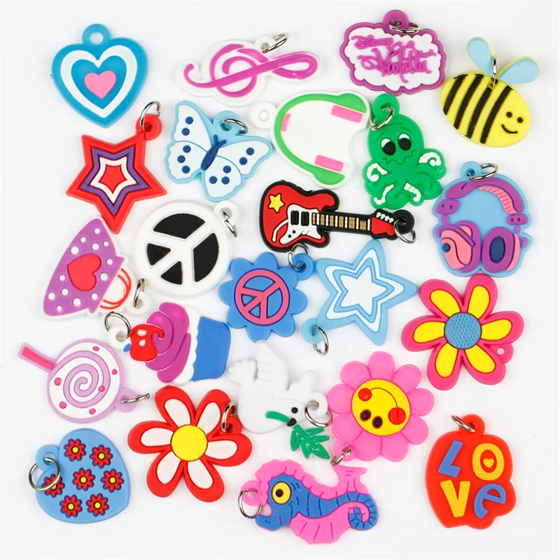 

20pcs Charm Plastic Resin Pendant Connector For DIY Anime Choker Neck Bracelet Earring Keychain Phone Jewellery Making Supplies