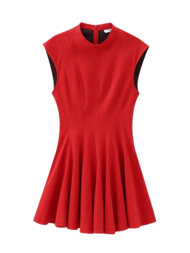 ТРАПЕЦИЕВИДНОЕ мини-платье трапециевидной формы 3 цвета