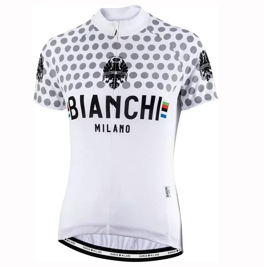 Профессиональные новые белые женские велосипедные майки комплект одежды для