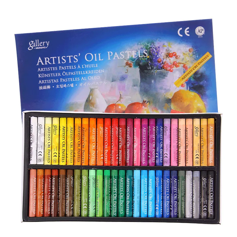 

12/25/48Colors MUNGYO Children Painting Crayon Artist Soft Oil Pastel Drawing Pen Students School Supplies Kawaii Stationery